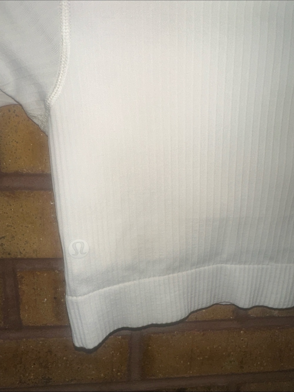 lululemon athletica Cream Ribbed Cropped Long-Sleeve Top - Picture 2 of 4
